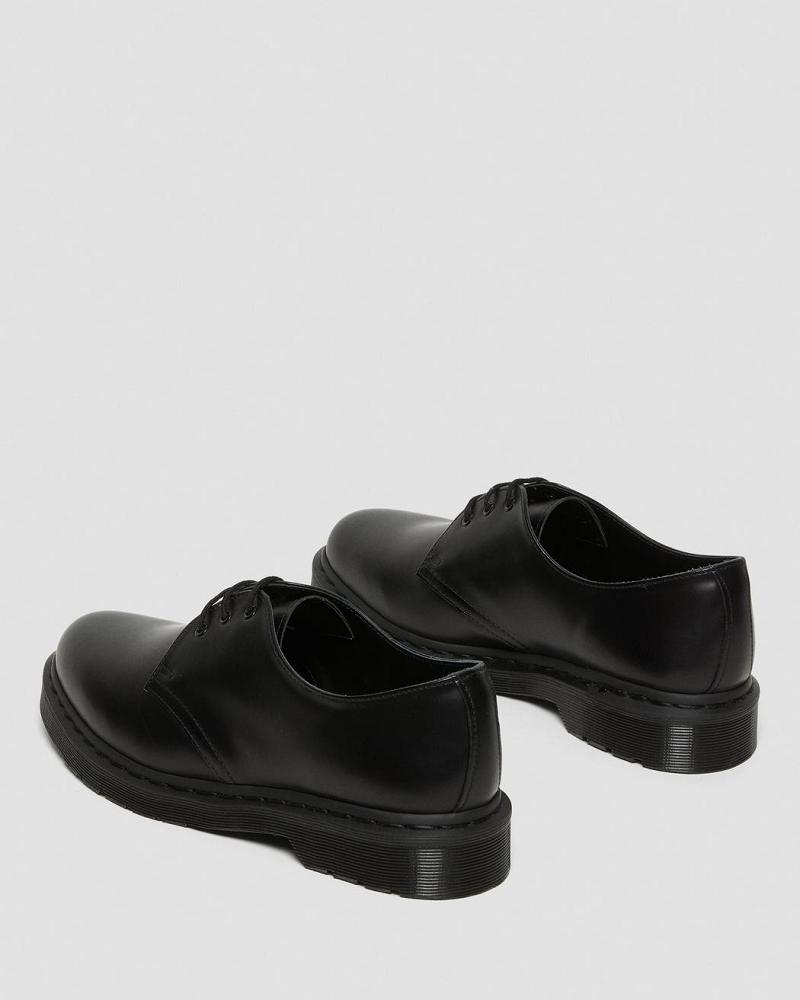 Dr Martens 1461 Mono Smooth Læder Oxford Sko Dame Sort | DK 360JPQ